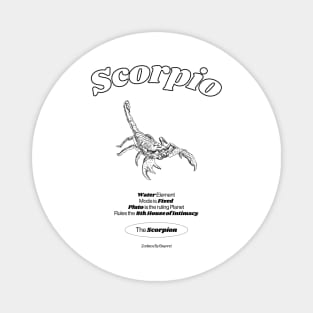 Scorpio Zodiac Design Magnet